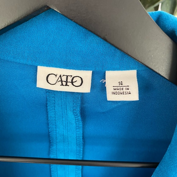 Cato Teal Blazer Jacket 14 - Picture 6 of 6